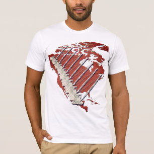 CRANE OPERATOR DIAMOND PLATE CRANE BRICK US KARTA T-SHIRT