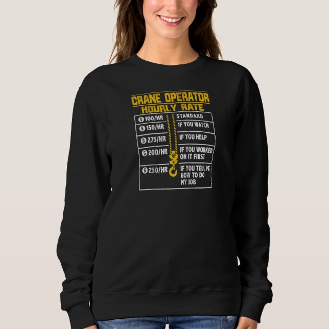Crane Operator Funny Timly Raglan Raglan T Shirt (Framsida)