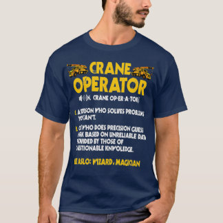 Crane Operator Gifts Funny Definition Krok T Shirt