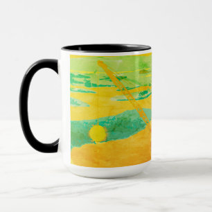 CRANE OPERATOR GOLF GOLFING FANTASY ART OPERATOR MUGG