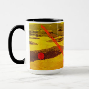 CRANE OPERATOR GOLF GOLFING FANTASY ART OPERATOR MUGG