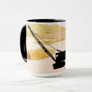 CRANE OPERATOR GOLF GOLFING FANTASY ART OPERATOR MUGG