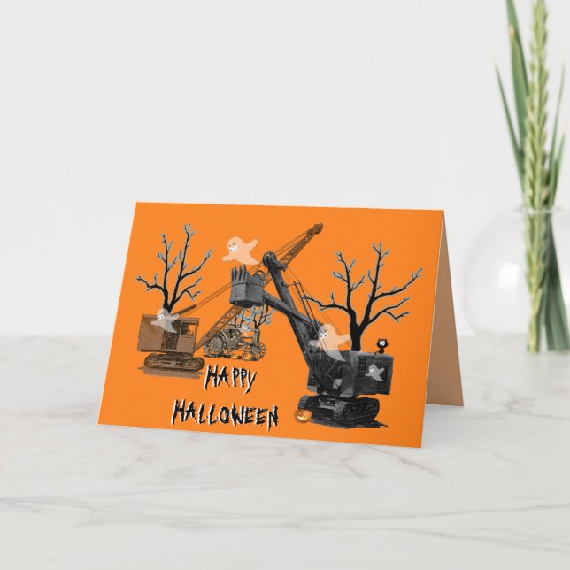 Crane Operator Halloween Northwest Engineering Kort (Framsida)