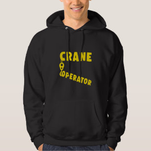 Crane Operator Heavy Equipment Driver Byggnad Mac Hoodie