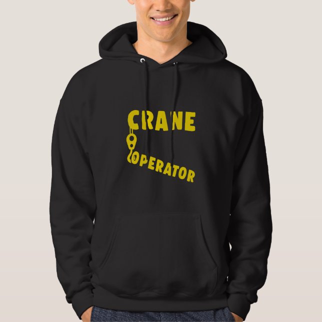 Crane Operator Heavy Equipment Driver Byggnad Mac  Hoodie (Framsida)
