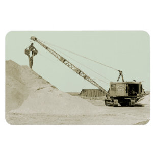 CRANE OPERATOR NORTHWEST MODEL 104 CLAMSHELL OLD MAGNET