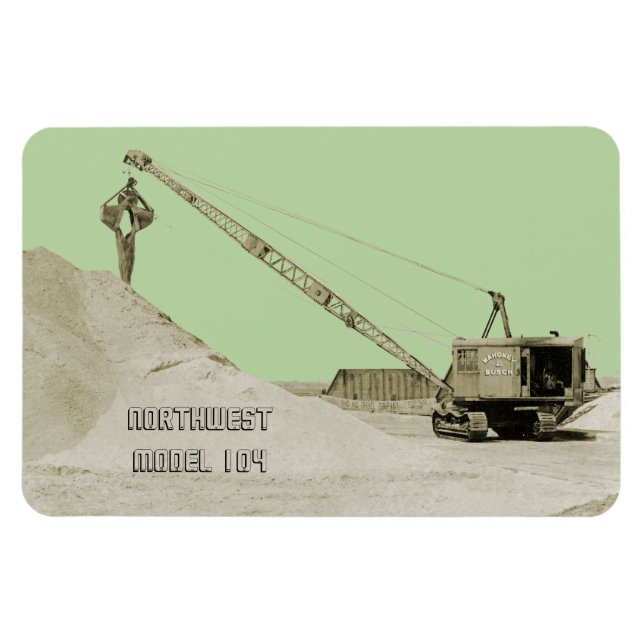 CRANE OPERATOR NORTHWEST MODEL 104 CLAMSHELL OLD MAGNET (Horisontell)