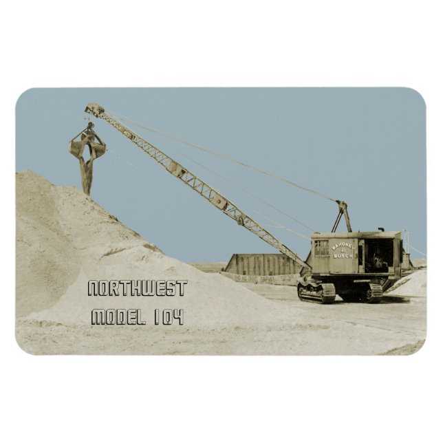CRANE OPERATOR NORTHWEST MODEL 104 CLAMSHELL OLD MAGNET (Horisontell)