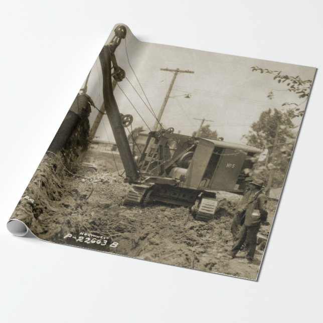 CRANE OPERATOR SHOVEL 10, nordvästlig ingenjörskon Presentpapper (Utrullad)