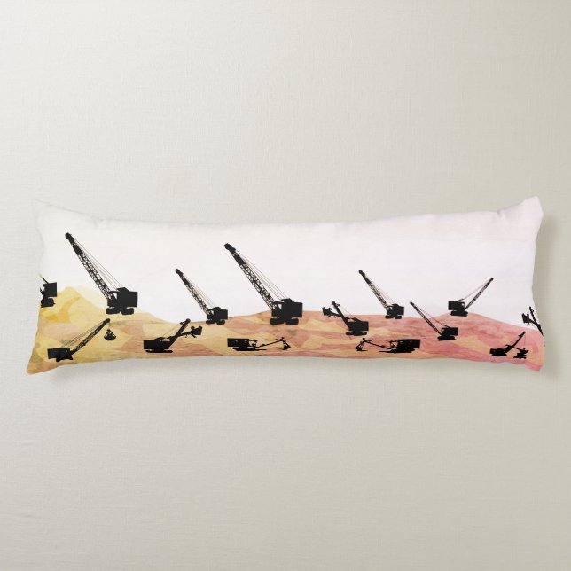 Crane Operator Shovel Operator Operating Ingenjör Kroppskudde (Framsidan)