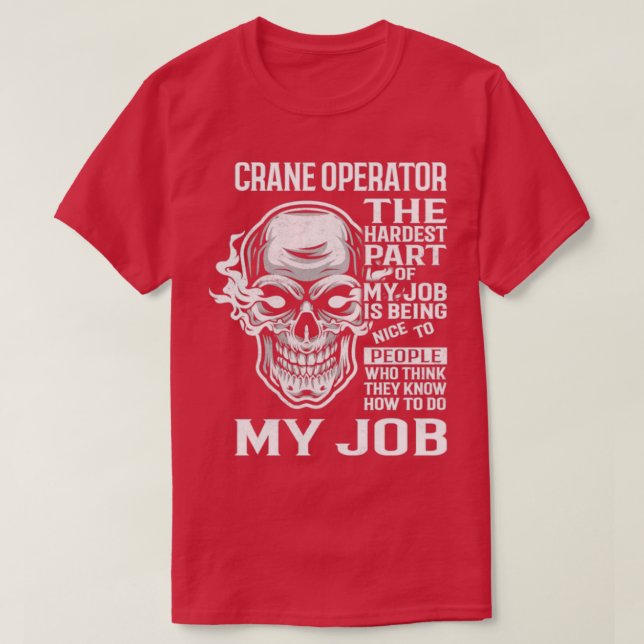 Crane operator t shirt (Design framsida)