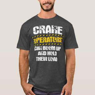 Crane-operatorn ger sken på baksidan av kläder t shirt