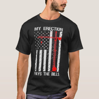 Crane-operatorn Min erektion Betalar fakturorna T Shirt