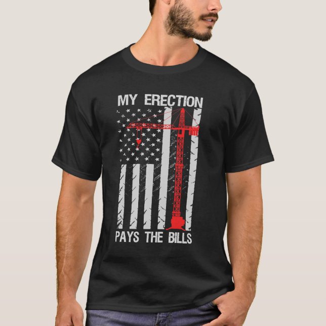 Crane-operatorn Min rection Betalar fakturerings T T Shirt (Framsida)