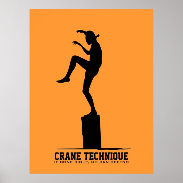 Crane Technique - Om du gör höger kan ingen försva Poster (Framsidan)