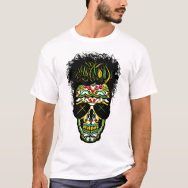 crane_tete_de_mort_mexicaine_hipster_mexicain_lune t shirt