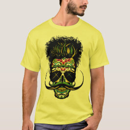 crane_tete_de_mort_mexicaine_hipster_mexicain_lune t shirt