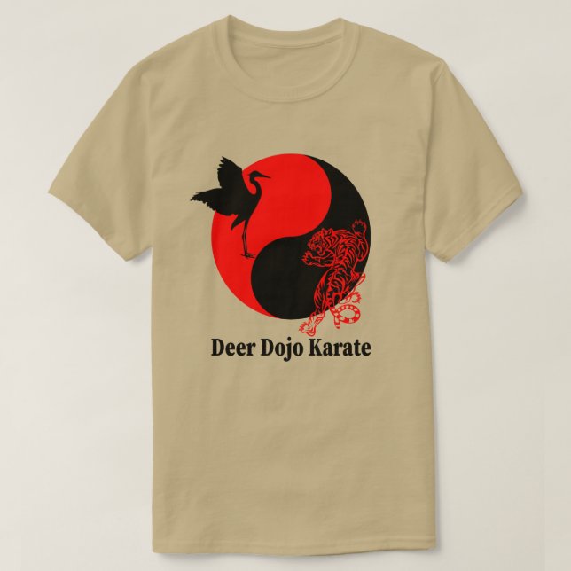 Crane Tiger - Hjort Dojo T Shirt (Design framsida)