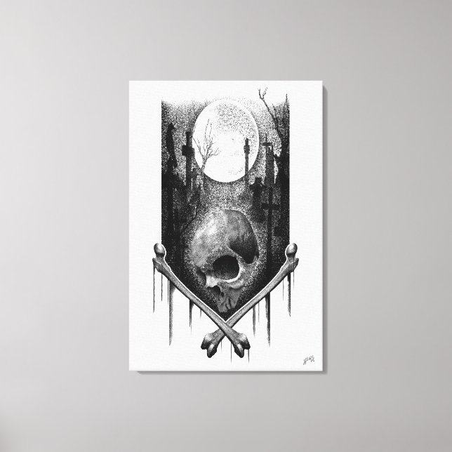 Craneo nattlandskap canvastryck (Framsida)