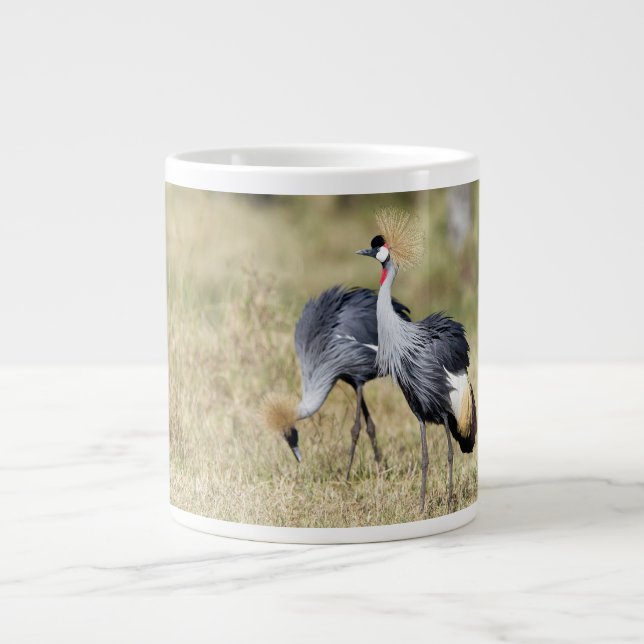 Cranes at Masai Mara Jumbo Mugg (Framsidan)
