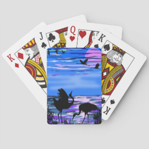 Cranes Bird Dance Kärlek, uppspelningskort Casinokort