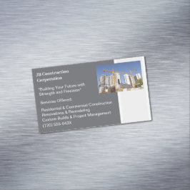 Cranes Byggnad entreprenör Byggnad Construction Magnetiska Visitkort