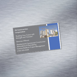 Cranes Byggnad entreprenör Byggnad Construction Magnetiska Visitkort