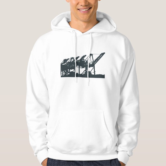 Cranes Hoodie Sweatshirt (Framsida)