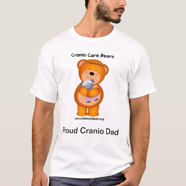 Cranio omsorgbjörnar - stolt Cranio pappa Tee (Framsida)