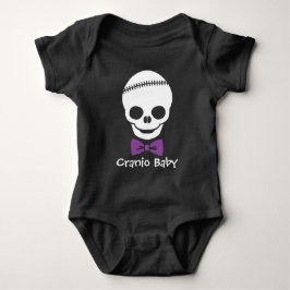 Cranio Pojke Skull med Lila Bowtie Tee