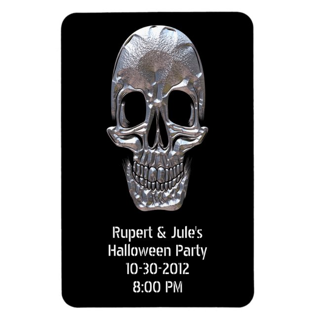 Cranium Ljud Ghost Skull Magnet (Vertikal)