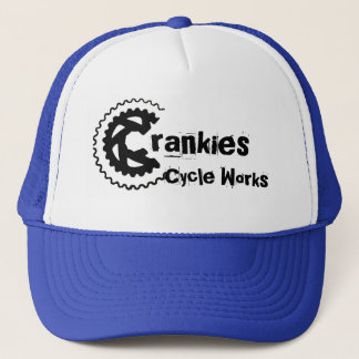 Crankies cyklar arbeten, lastbilsförarelock truckerkeps