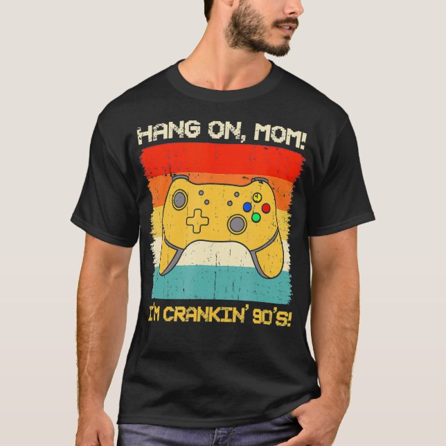 Crankin's 90's Hardcore Gamer T Shirt (Framsida)