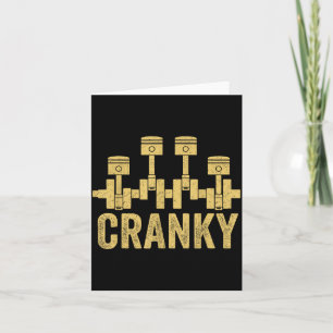 Cranky Bil Motor Vevarm Läkare Fader Kort