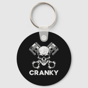 Cranky Car V8-motor vevaxel Bilar Älskare, mekan Nyckelring