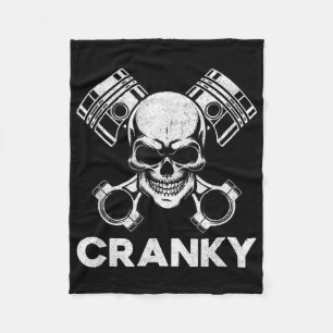 Cranky Car V8-motor vevaxel Bilar Älskare, Mekanik Fleecefilt