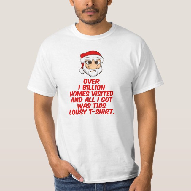 Cranky Claus nedlusad T-tröja Tee (Framsida)