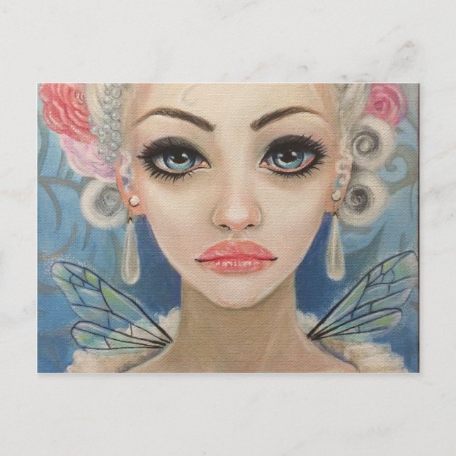 Cranky Fairy Original Art Vykort (Framsida)