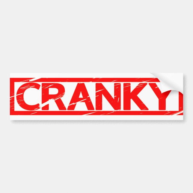 Cranky Frimärke Bildekal (Framsidan)