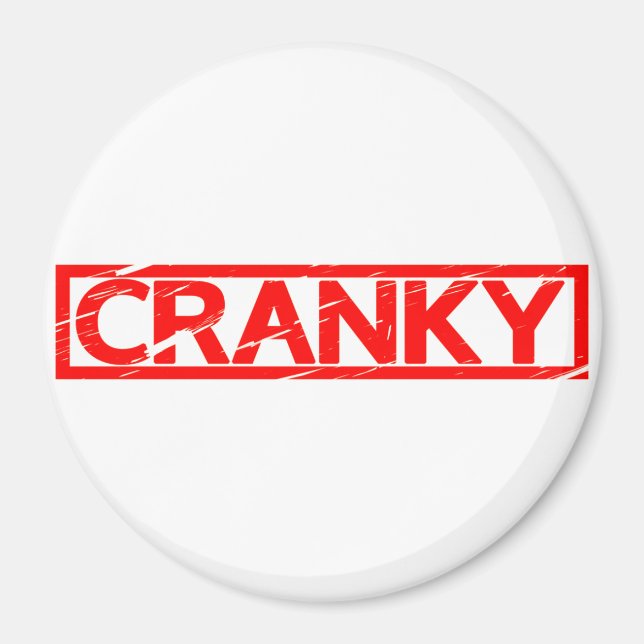 Cranky Frimärke Magnet (Framsidan)
