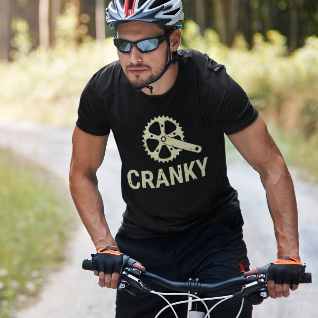 Cranky  Funny cycling T Shirt (Skapare uppladdad)