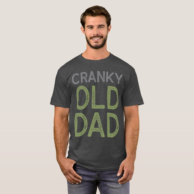 Cranky gammal pappa t shirt (Hel framsida)