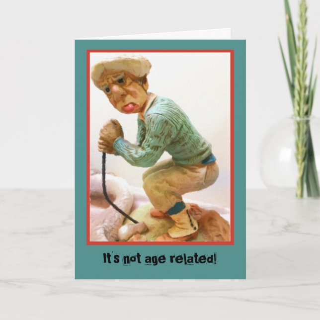 Cranky Golfer Birthday Card Kort (Framsida)