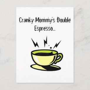 Cranky Mamma Doubler Espresso Soccer Post Card Vykort