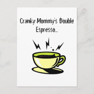 Cranky Mamma Doubler Espresso Soccer Post Card Vykort