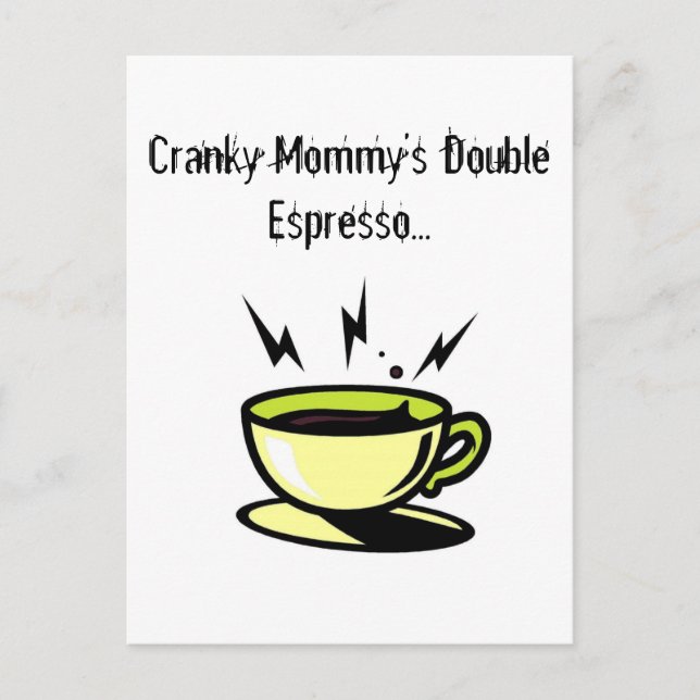 Cranky Mamma Doubler Espresso Soccer Post Card Vykort (Framsida)
