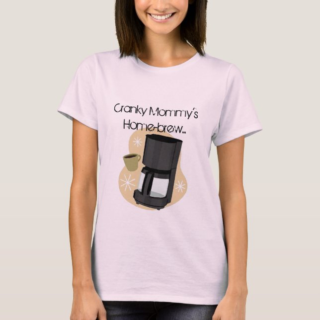 Cranky Mamma Hembrygga, hemskola Tee (Framsida)