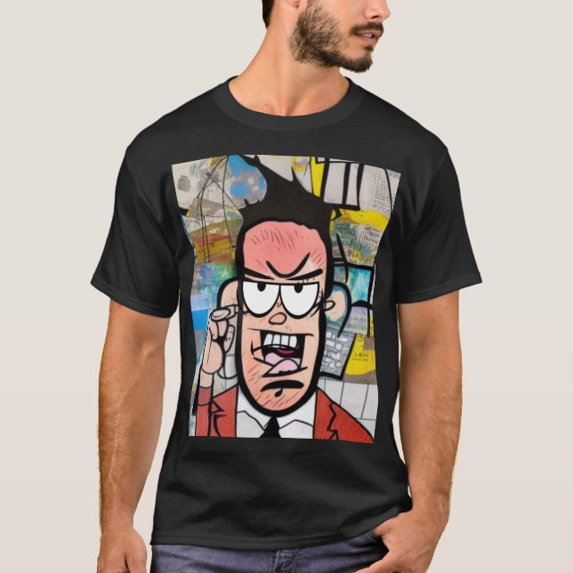 Cranky Man T Shirt (Framsida)
