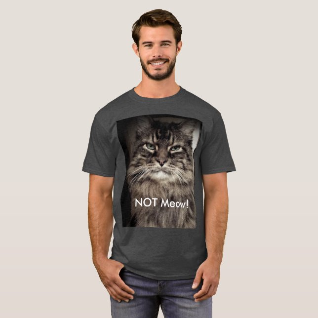 Cranky NOT Meow Herrkläder - T-Shirt (Hel framsida)