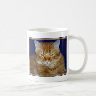 Cranky Orange Maine Coon  Kaffe kopp